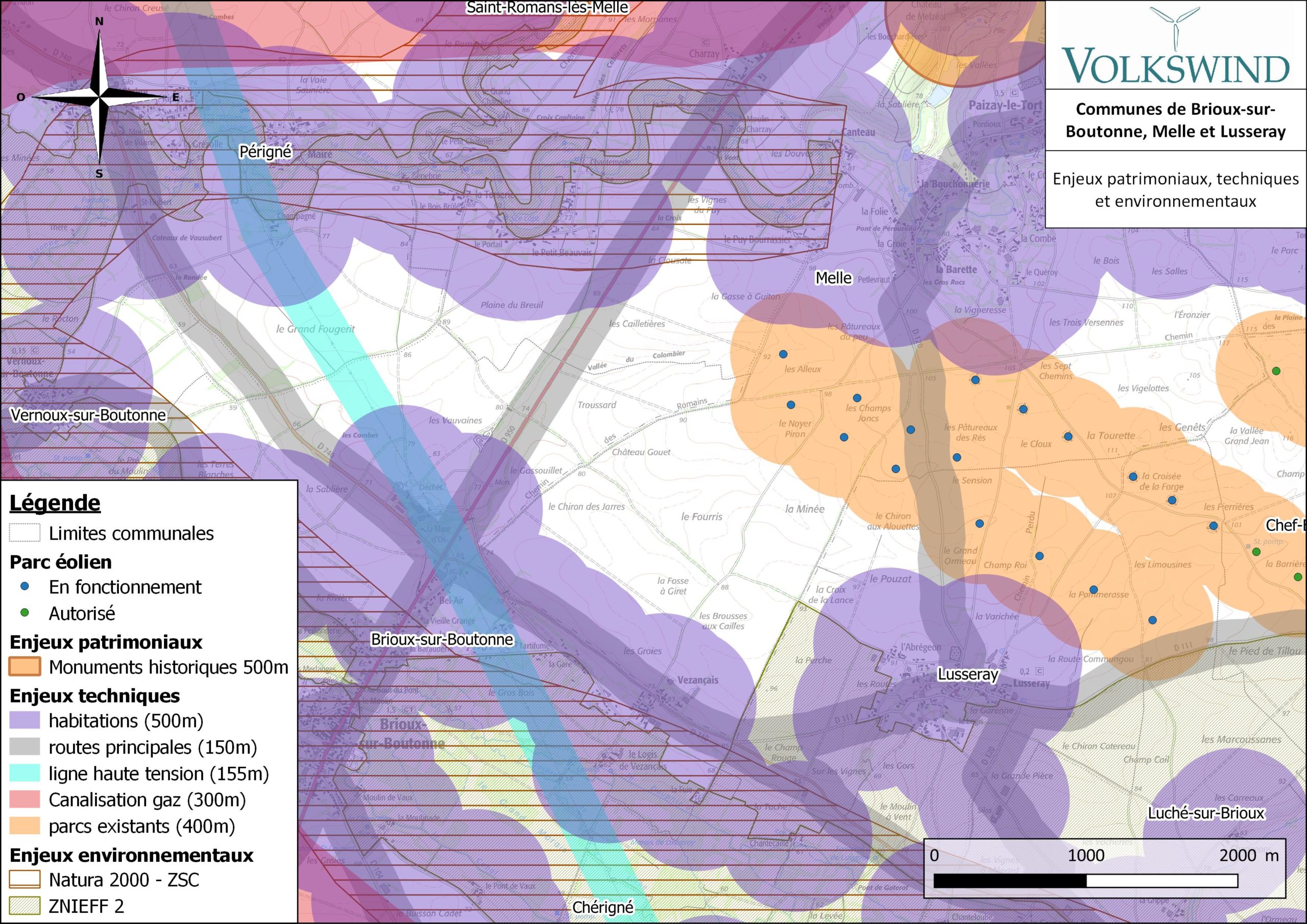 carte des contraintes